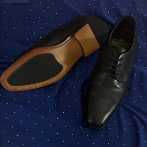 Elegant Hand Made Black Leather Oxfords with Italian Leather Souls
